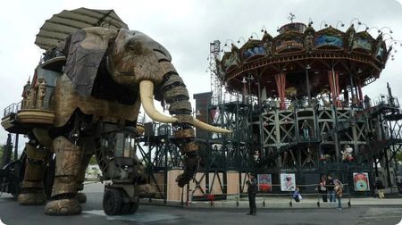 elephant carrousel