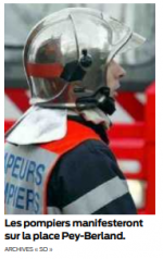 la colère brûle chez les pompiers