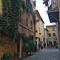 Trastevere et Lungaretta (4/19). De l’autre côté du Tibre, le rione Trastevere.
