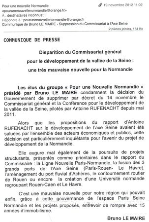 Communiqué lemaire