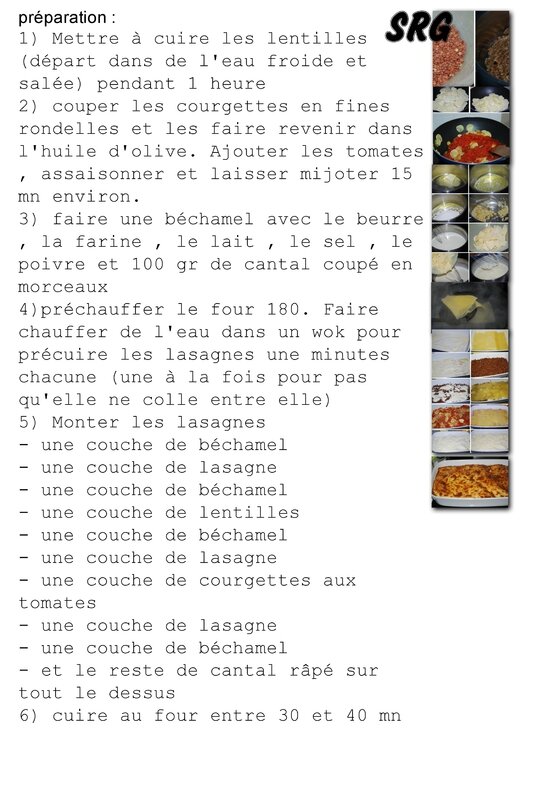 Lasagne aux lentilles et cantal (page 2)