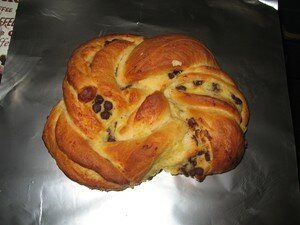 Brioche torsadée à la crème patissière
