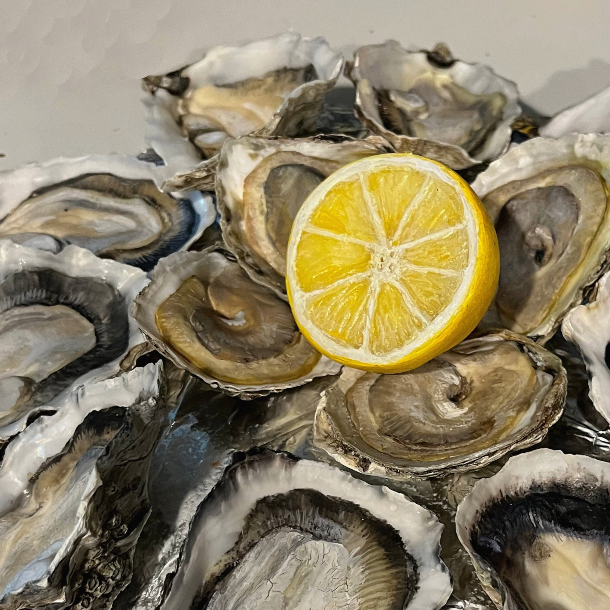 Huîtres citron, factices
