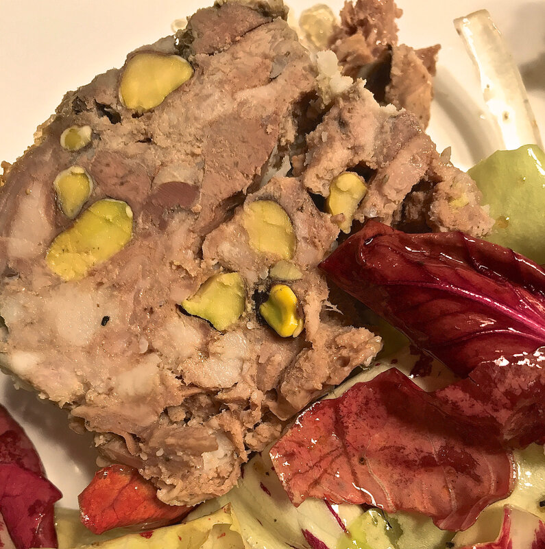 terrine de lapin aux pistaches