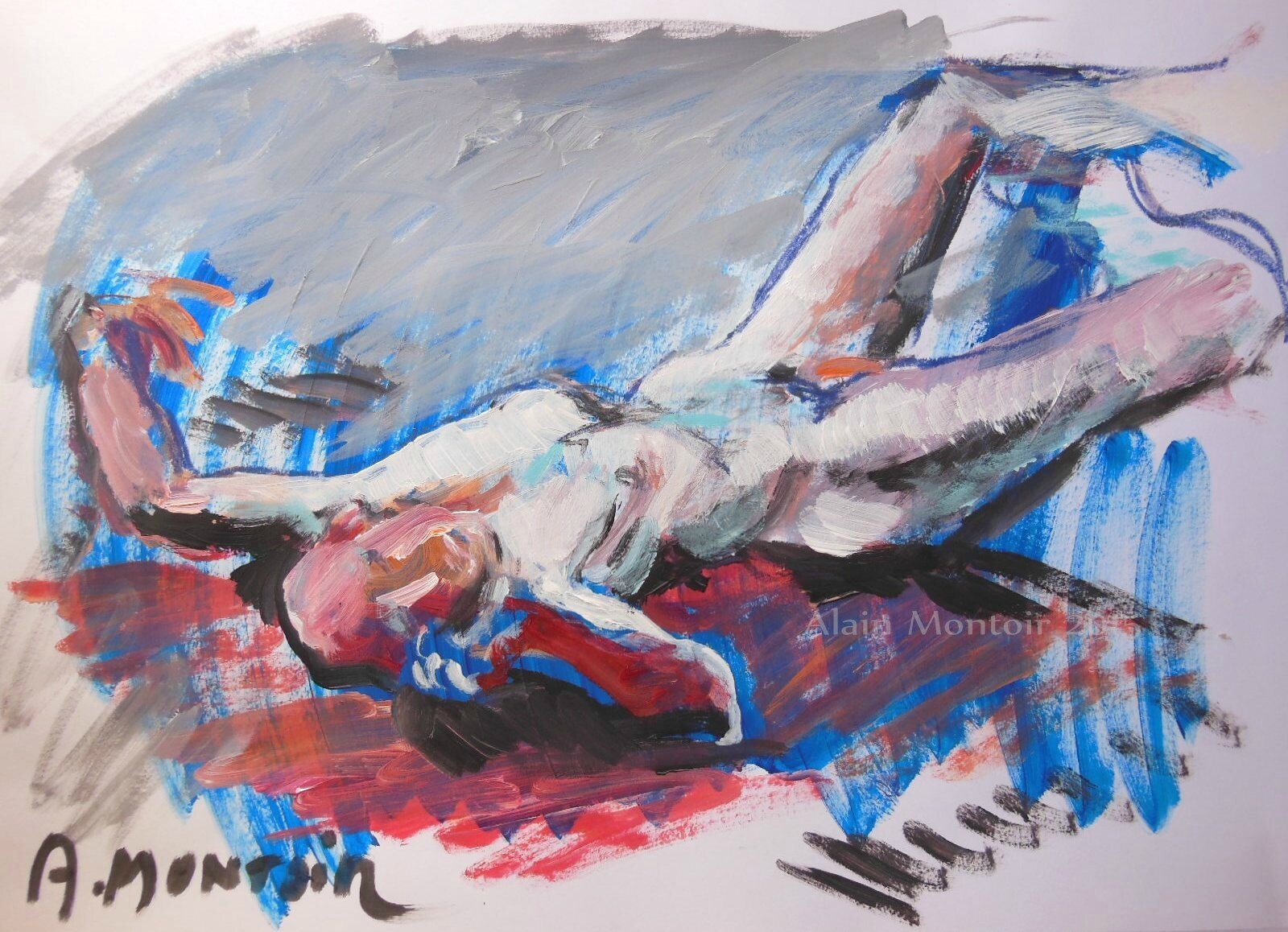 Alain Montoir Avignon galerie tableau dessin peinture de nu (14)