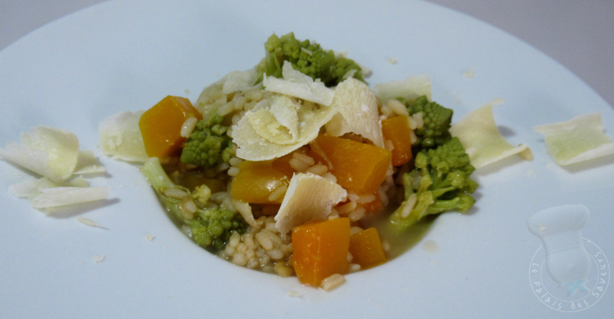 Risotto de courge et romanesco au cidre