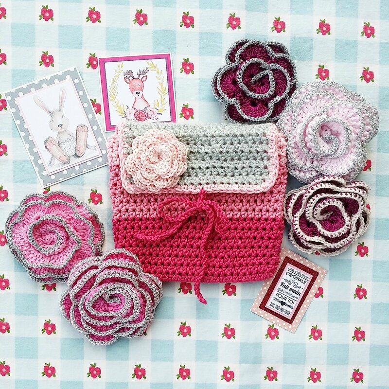 vanillejolie fleurs sac cartes