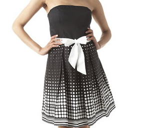 Robe_bustier___imprim_s_noire_et_blanche
