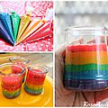 Gâteau arc-en-ciel en bocal (<b>rainbow</b> <b>cakes</b> in a jar, recette + vidéo )