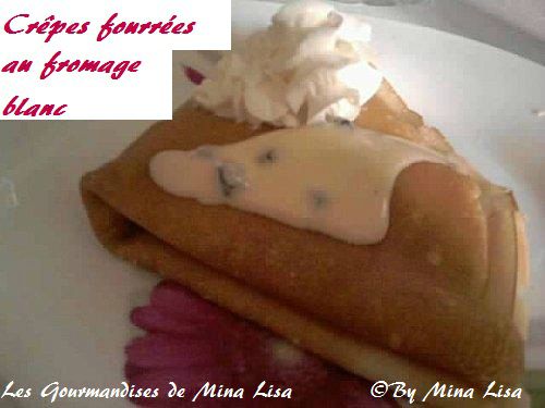 crêpes fourrées au fromage blanc