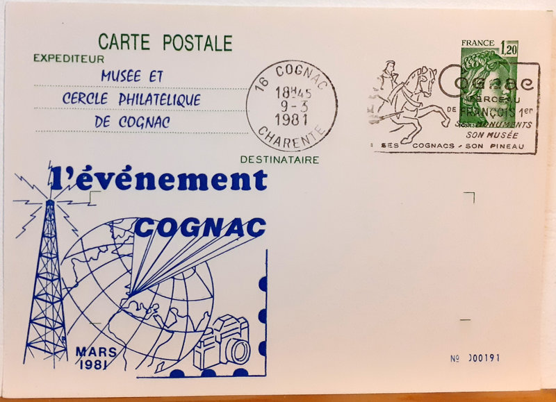 Musée et cercle philatélique de Cognac l'évènement 1981 000191