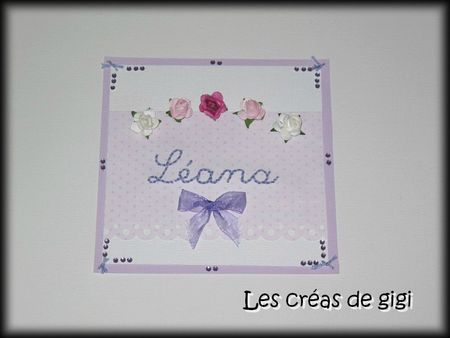 carte naissance léana - lily