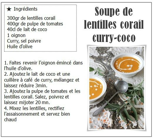 recette soupe lentilles corail