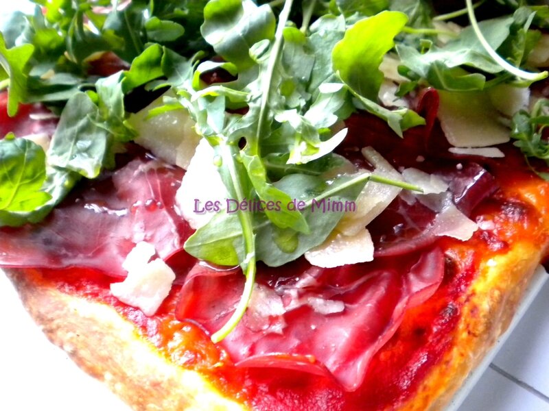 Pizza bresaola e rucola (Bresaola et roquette) 3