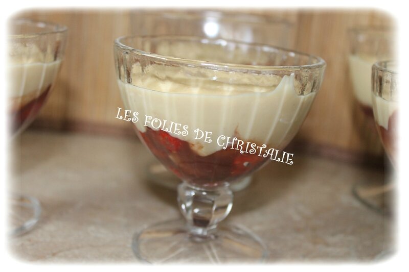 Crème vanillée fraises 4