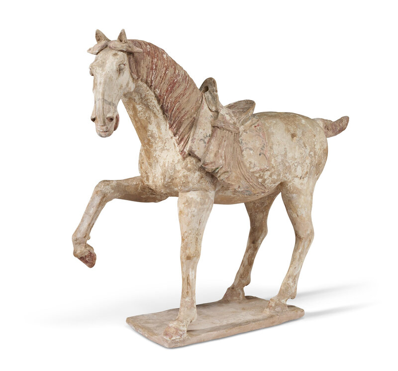 A large painted pottery figure of a horse, Tang dynasty (AD 618-907)