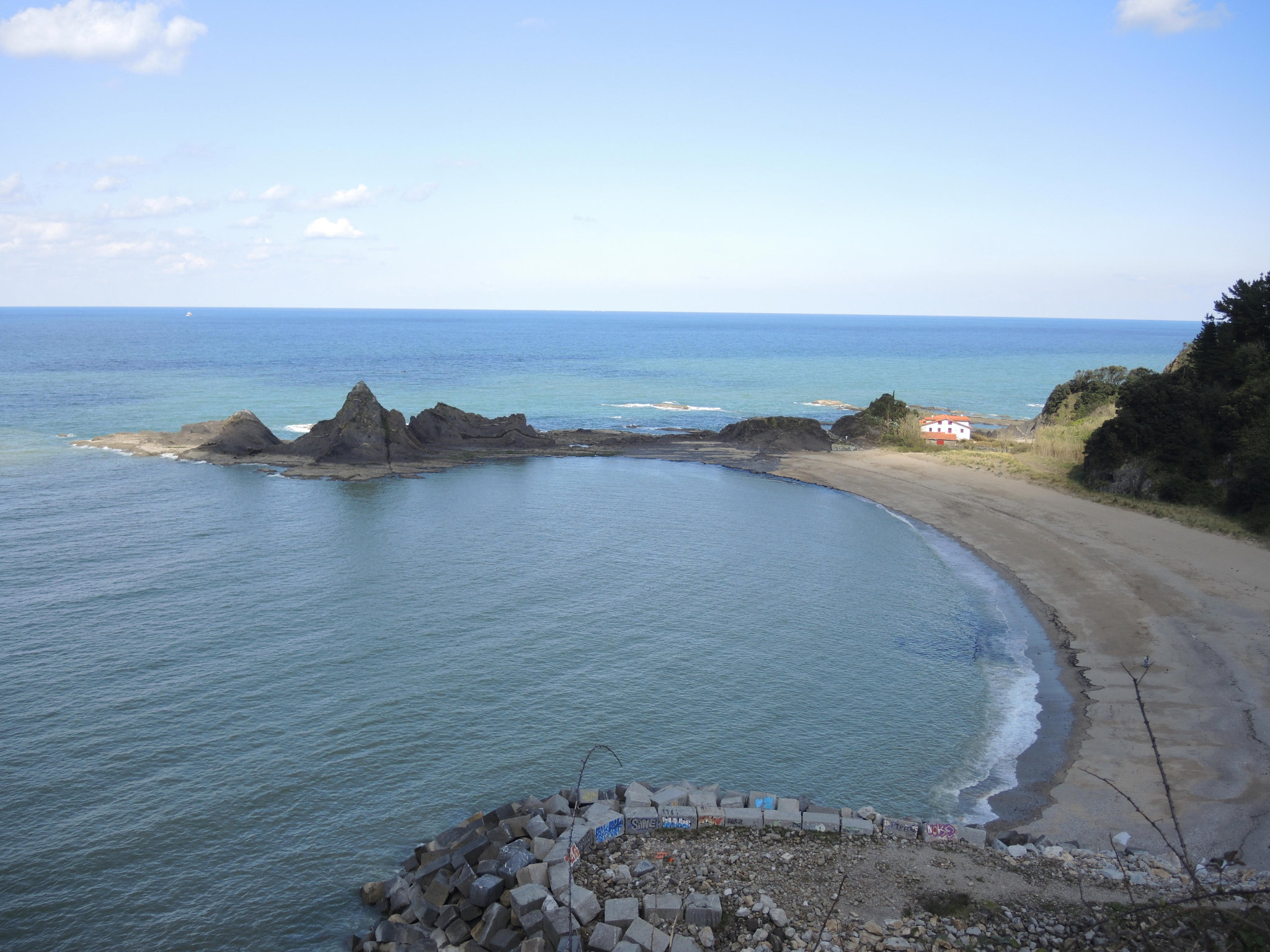 Côte Cantabrique, entre Mutriku et Ondarroa, plage^