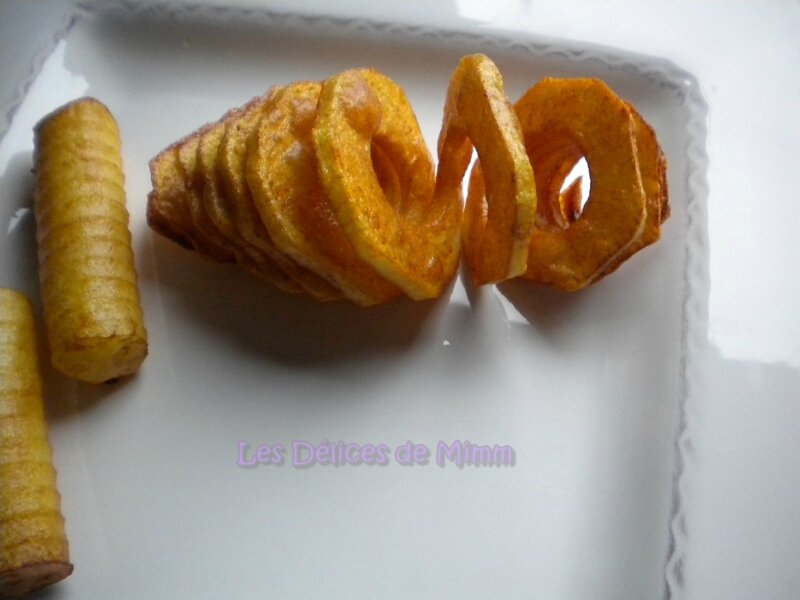 Pommes de terre en spirales