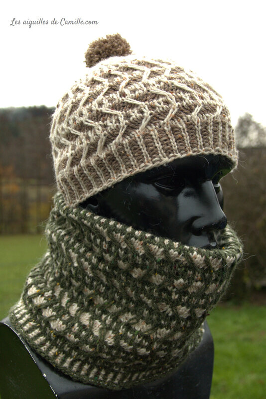 ensemble scale bonnet et col 1
