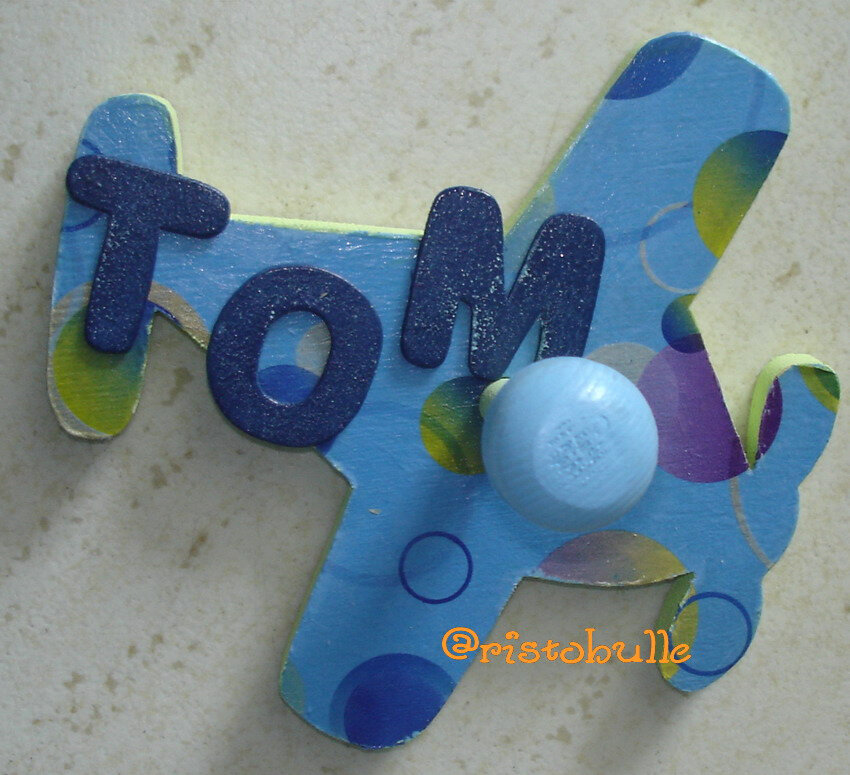 avion décopatch Tom