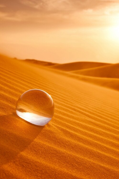 Desert-Goutte-eau