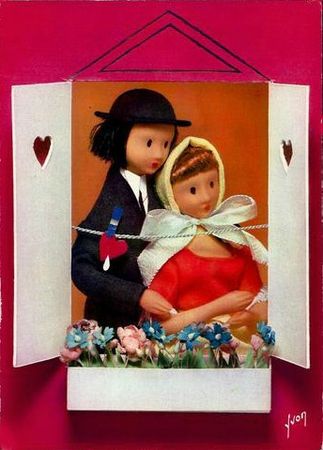 CPM Saint Valentin Poupée Peynet 4