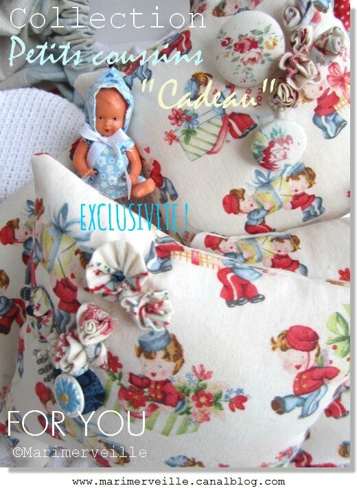 Collection petits coussins for you ©Marimerveille