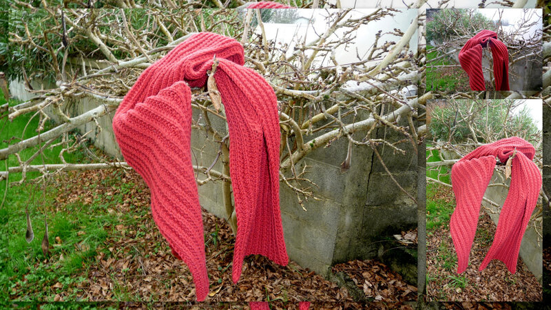 écharpe rouge hermès 5 pelotes
