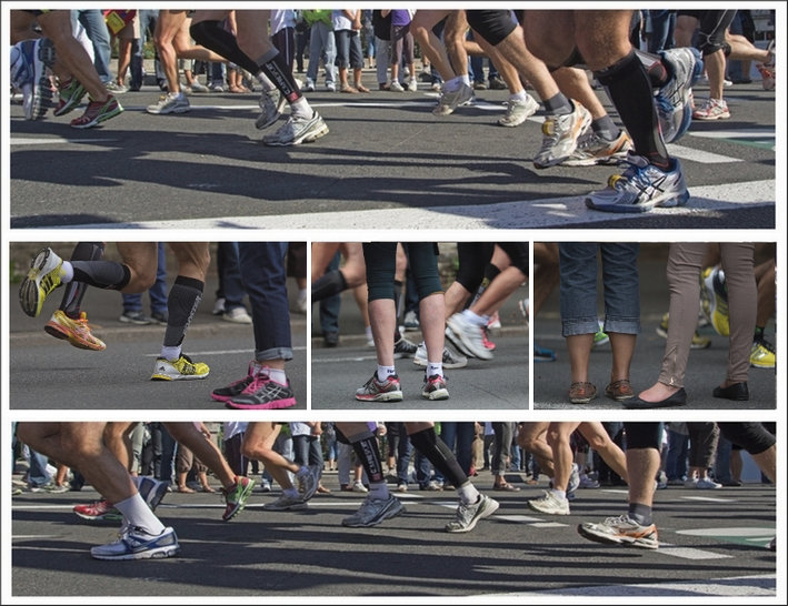 ville course a pieds aller-retour