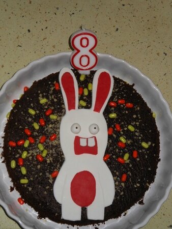 gateau lapin crétin