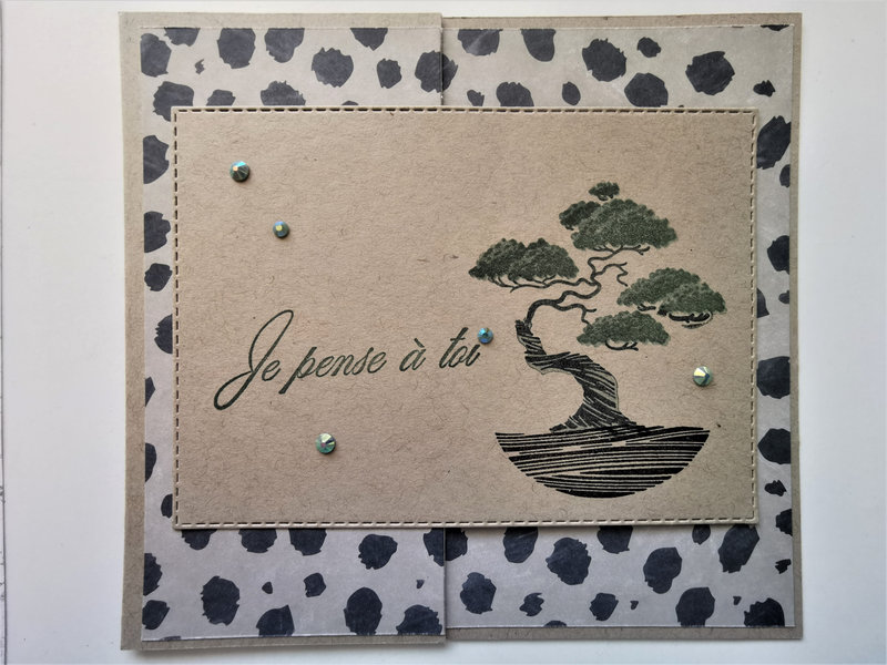 30h Carte ultra simple horizontale bonsaï