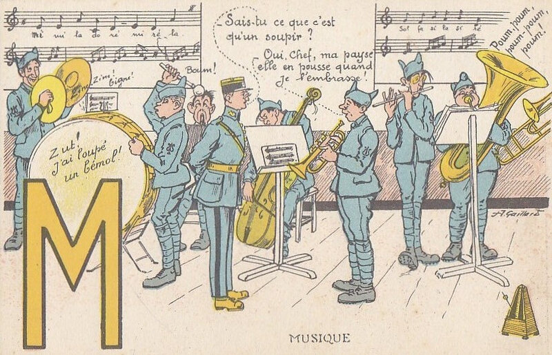 CPA Musique militaire Illustration