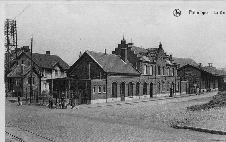 Pâturages Gare - ancienne carte postale 2