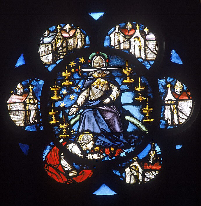 Apocalypse, épée du verbe divin, la Ste Chapelle, Paris