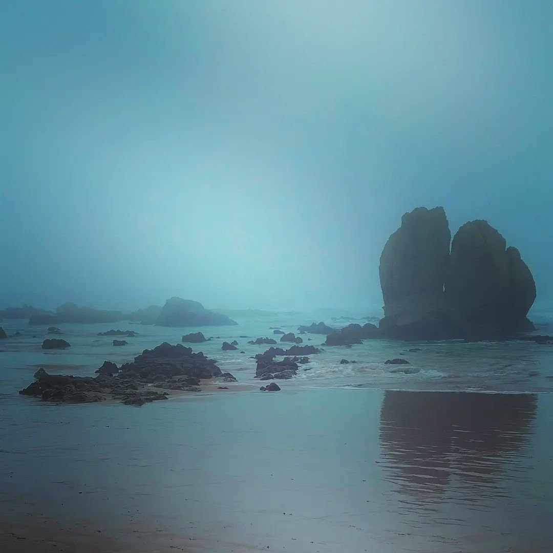 Bidart, plage Pavillon Royal dans le brouillard, octobre 2022, insta (64)