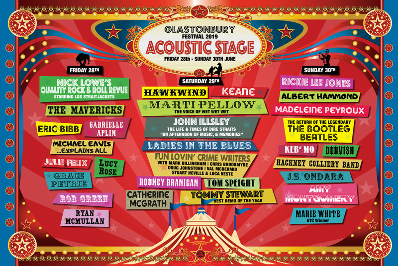 Glastonbury_festival_2019_Acoustic_Acoustic stage_line-up_programmation_poster_affiche