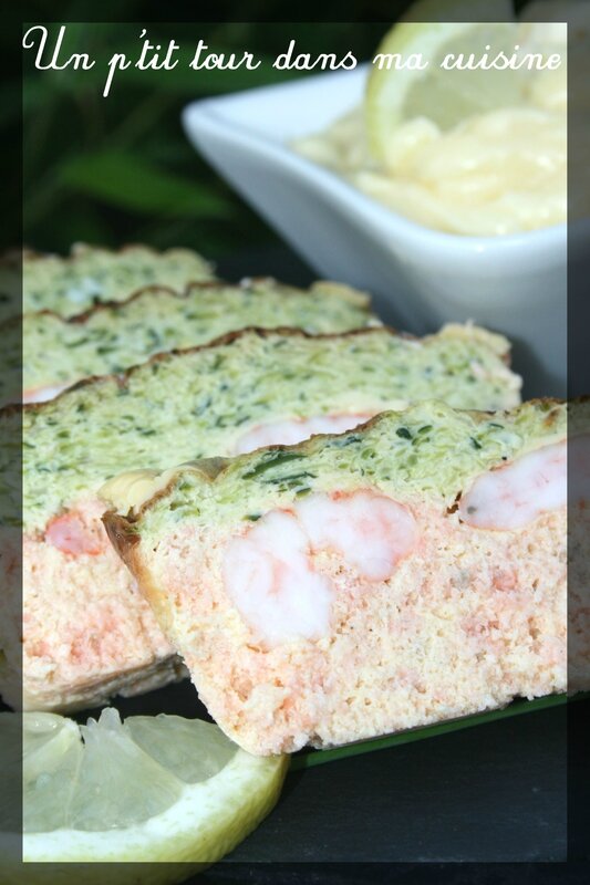 Terrine saumon courgette crevettes