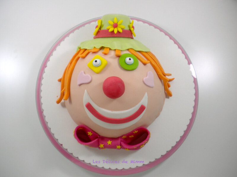Gâteau clown pour Marion 5