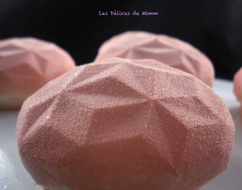 Framboises précieuses entremets individuels 4