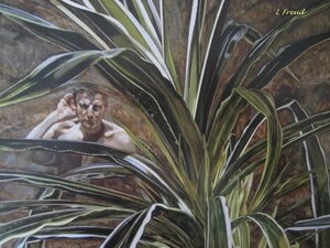 Intérieur avec plante, reflet écoutant (Autoportrait) 1967-68