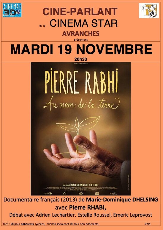 Pierre Rabhi Semaine du Développement Solidaire Avranches 2013 ciné-débat