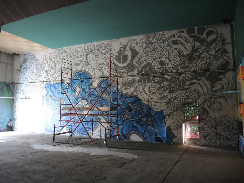 Street art city, le bunker, intérieur
