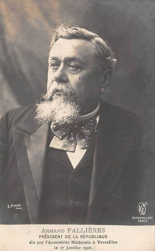 CPA Président de la République Armand Fallières