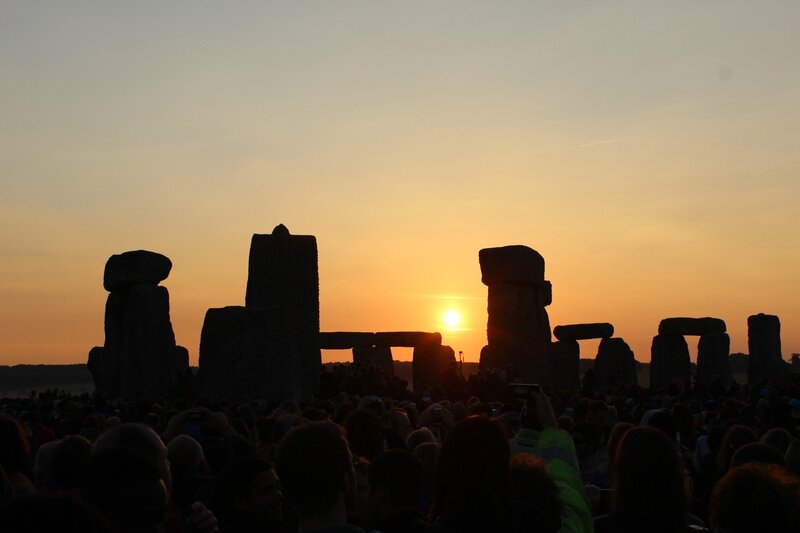 Stonehenge Eclipse 2014 soleil levée
