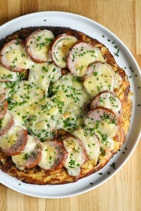 Galette de pommes de terre, oignon, Tome & Morteau_4