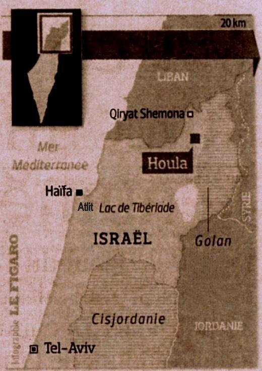 Copie de 100 K° Carte Israel