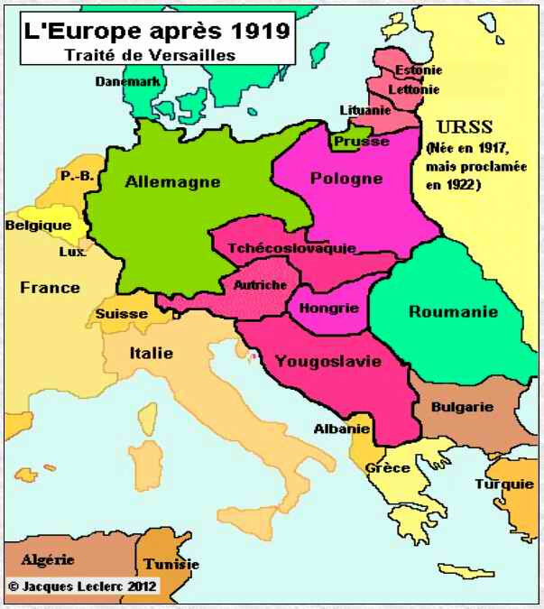 Eurpe ap 1919