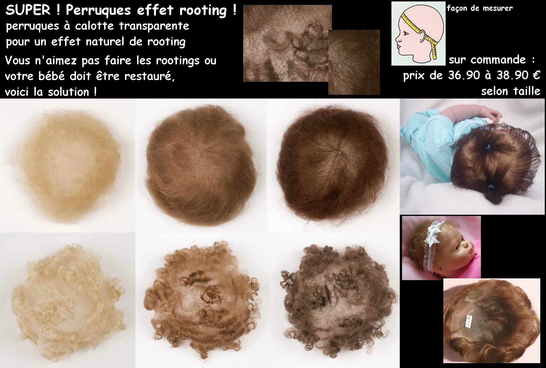 Rooting vs Perruques : Quelle Technique de Cheveux Choisir pour Votre Bébé Reborn ? - gmedia