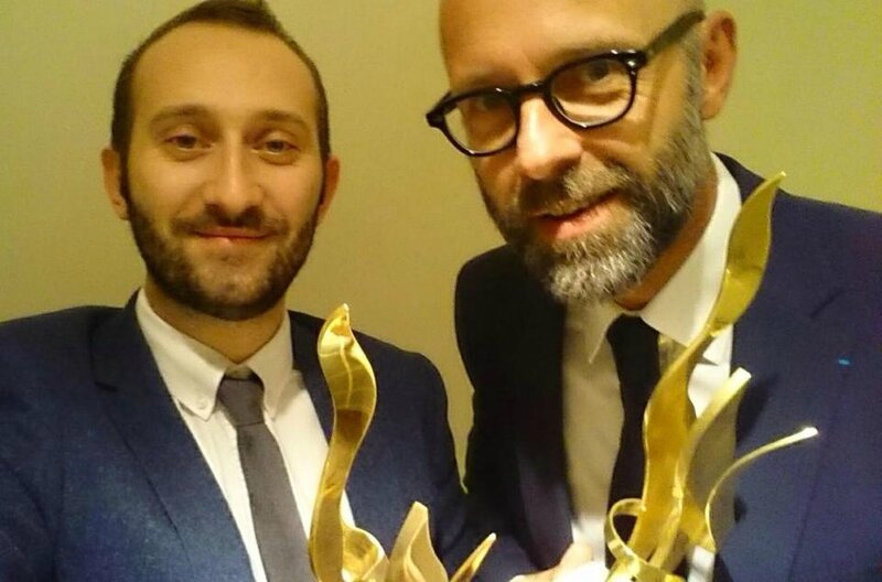 Julien Gasco, responsable medias sociaux Altran et Frederic Fougerat, directeur communication Altran - European Excellence Awards