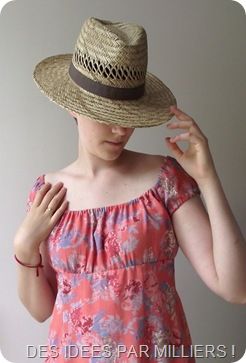 Encolure robe rose
